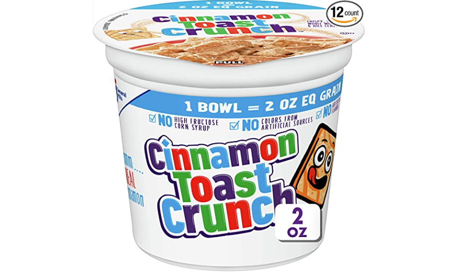 Amazon – 12-ct Cinnamon Toast Crunch Cereal Bowls just .76!