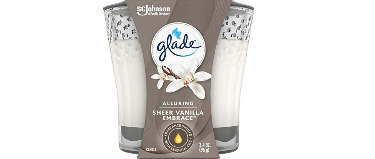 Amazon – Glade Candle Jar in Sheer Vanilla Embrace just .32!