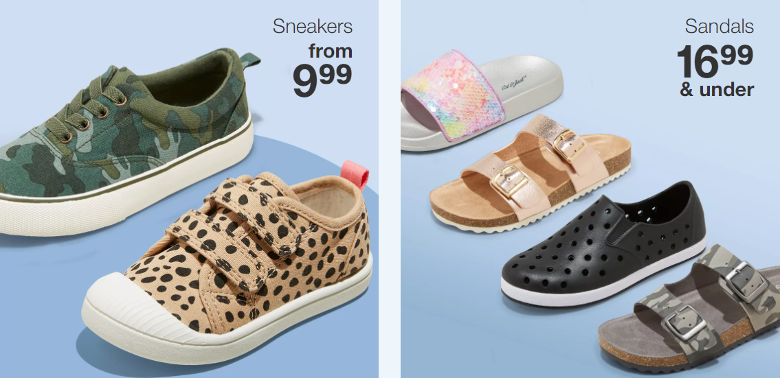 Target – Kids Sneakers as low as .99 & Kids Sandals are .99 and Under!