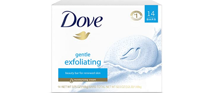 Amazon – 14-Count Dove Gentle Exfoliating Bar Soap just .11!