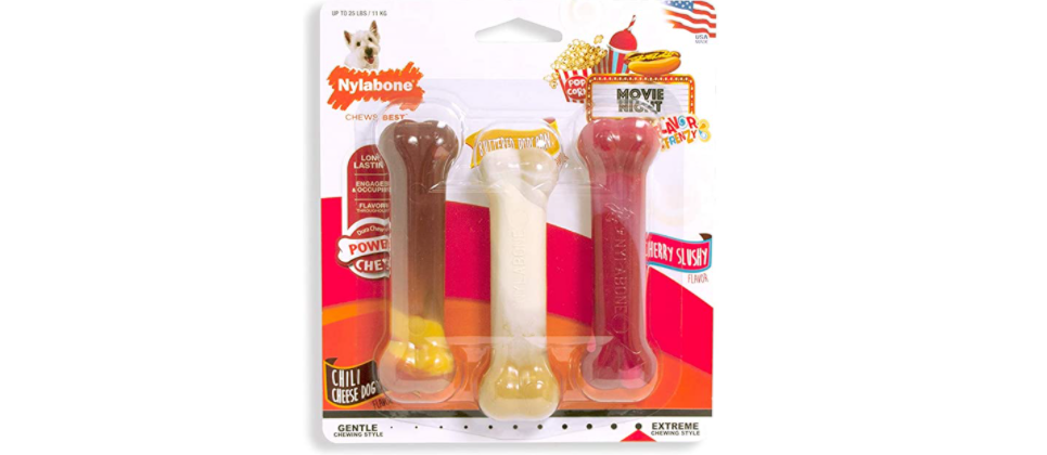 Amazon – Nylabone Flavor Frenzy Triple Pack just .90!