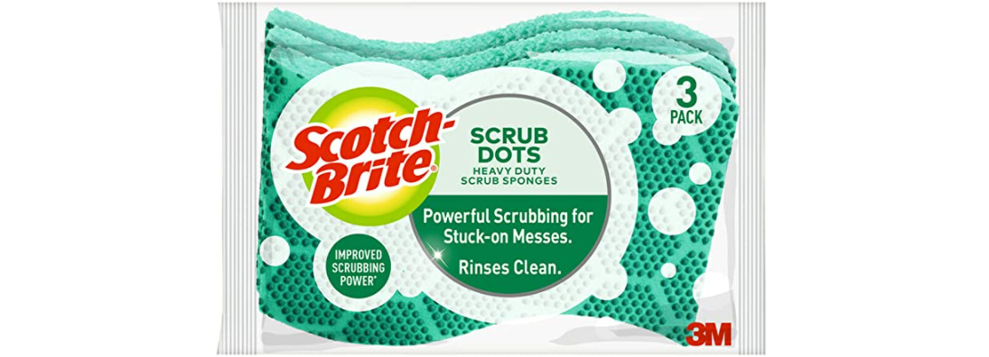 Amazon – 3-Pack Scotch-Brite Scrub Dots Sponges just .02!