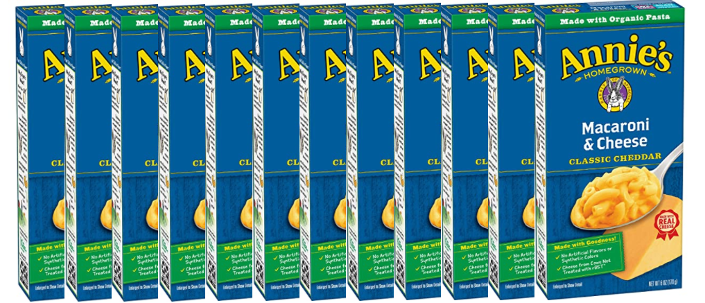 Amazon – 12-Pack Annie’s Classic Cheddar Mac & Cheese just .96!