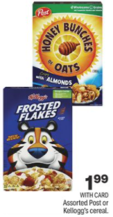 CVS – Kellogg’s Cereals just 99¢ after Stack!