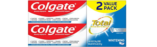 Amazon – Pack of 2 Colgate Total Whitening Toothpaste just .59!