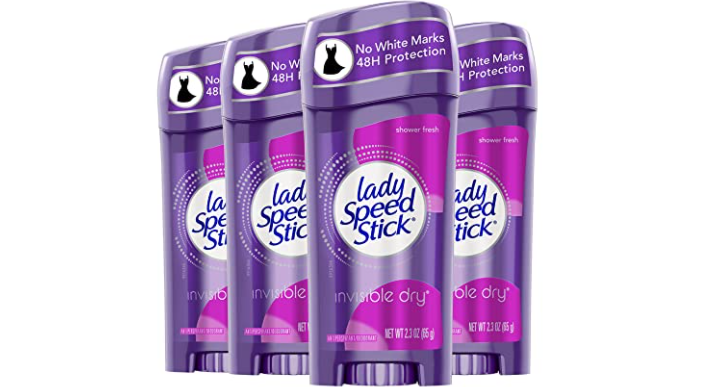 Amazon – 4-Pack Lady Speed Stick Deodorant just .12!