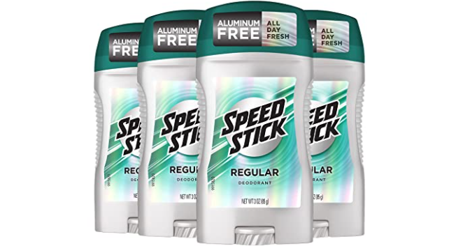 Amazon – Pack of 4 Speed Stick Deodorant for Men just .36!