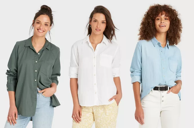Target – Women’s Shirts are one sale for just !