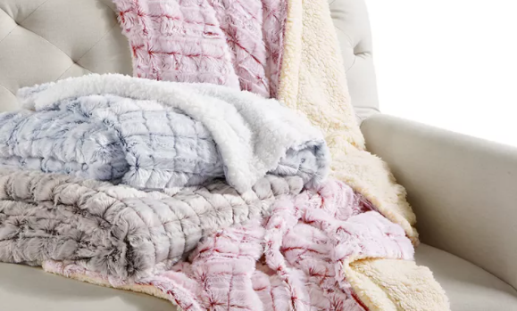 Macy’s – Elle Home Micromink to Sherpa Throw just .74!