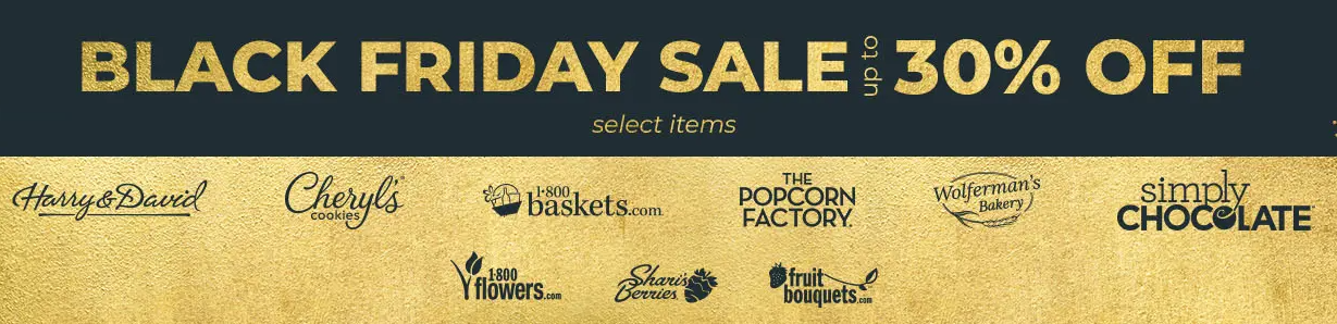 Cheryl’s Cookies and their entire family of brands are having a Black Friday Sale with savings of up to 30% off!