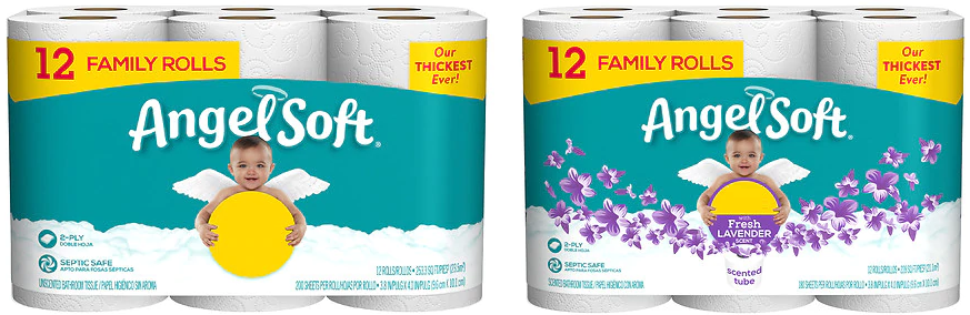 Walgreens – 12 Family Rolls of Angel Soft Toilet Paper just .49!