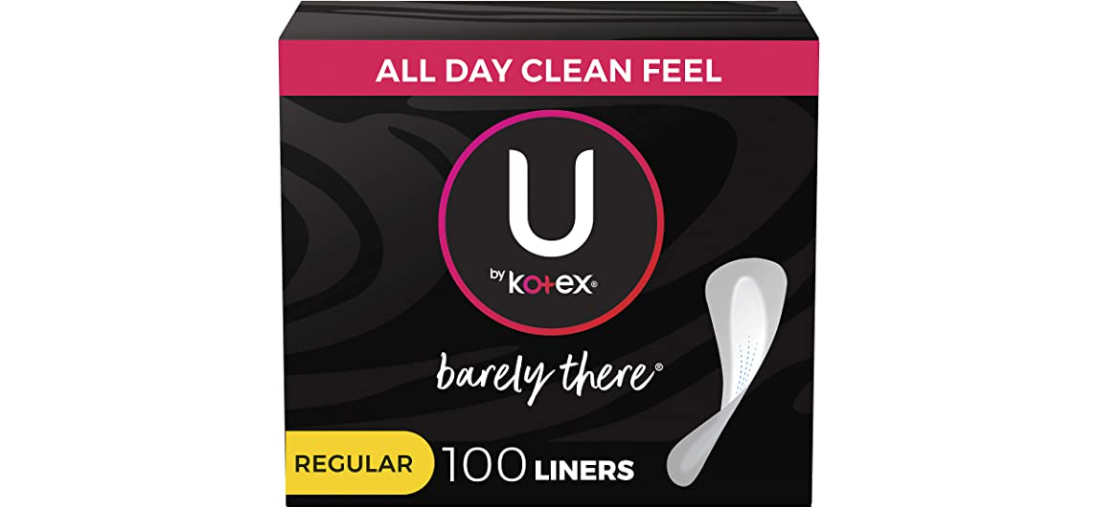 Amazon – 100-Count U by Kotex Barely There Liners just .20!
