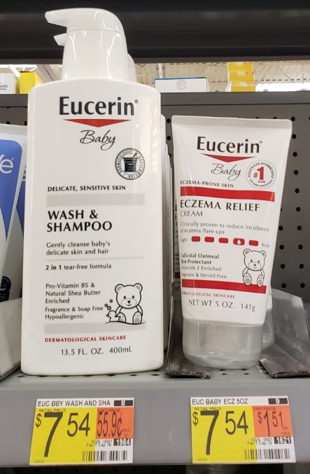 Pick up Eucerin Baby Products at Walmart!