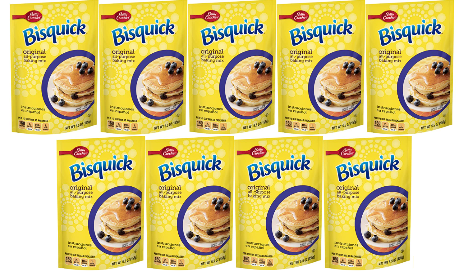 Amazon – Pack of 9 Betty Crocker Bisquick Mix just .87!