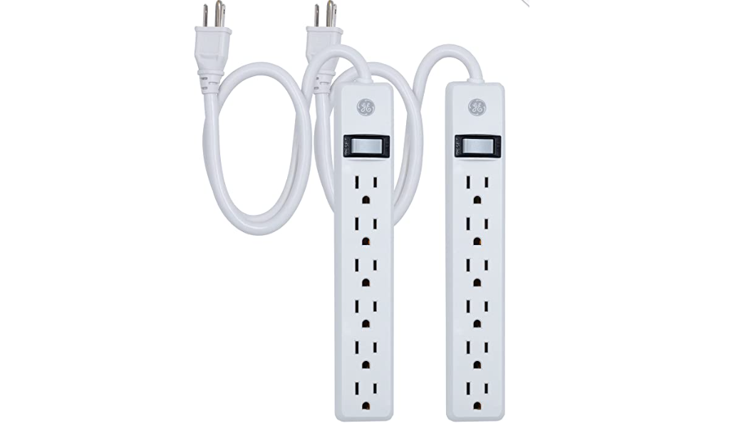 Amazon – 2-Pack GE 6-Outlet Power Strips just .99!