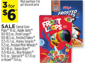 New Kellogg’s Cereal Coupon (+ Dollar General Deal)