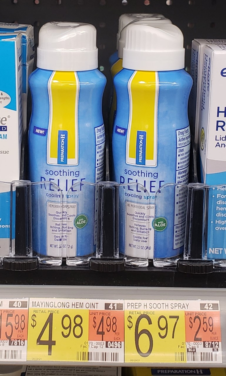 Save on Preparation H Soothing Relief Spray at Walmart!