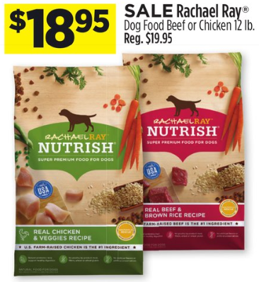 Pick up Rachael Ray Nutrish Dog Food at Dollar General This Week!