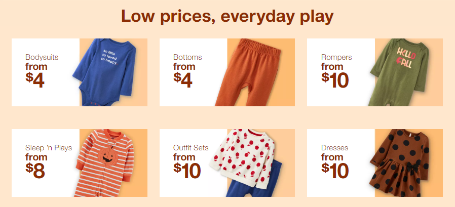 Target – Baby Fall Must Haves as low as !