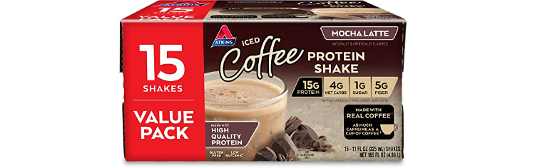 Amazon – 15-Count Atkins Mocha Latte Protein-Rich just .48!