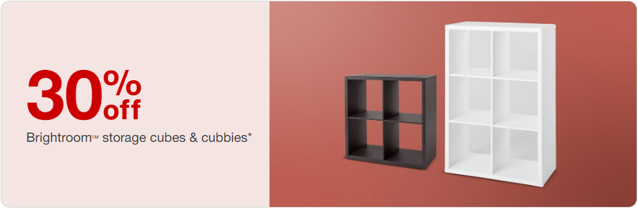 Target – 30% off Brightroom Storage Cubes and Cubbies