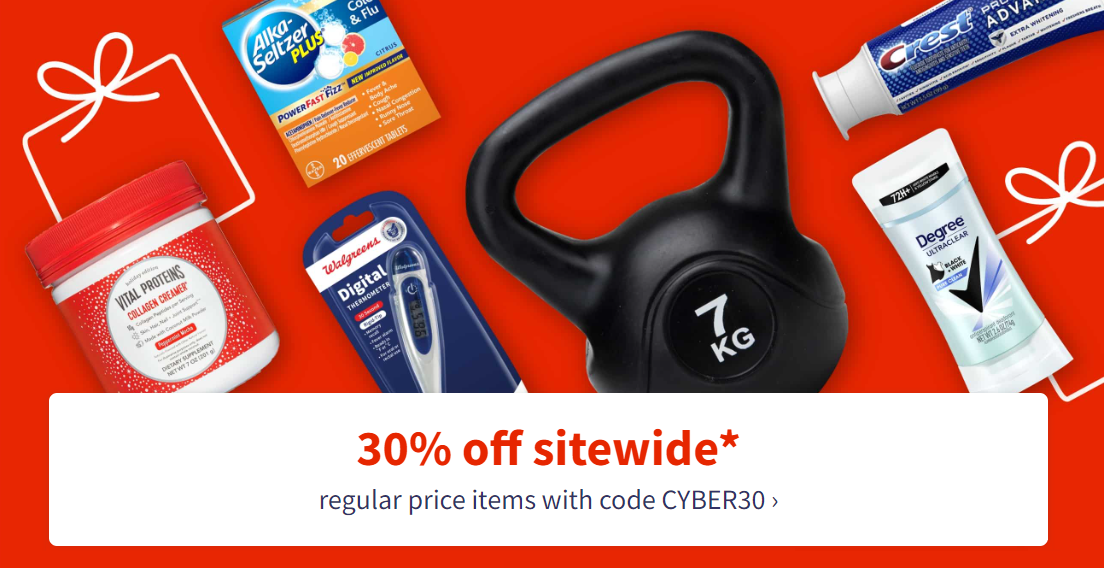 Walgreens – Score 30% off Sitewide with Promo Code!