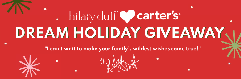 Carter’s Dream Holiday Giveaway