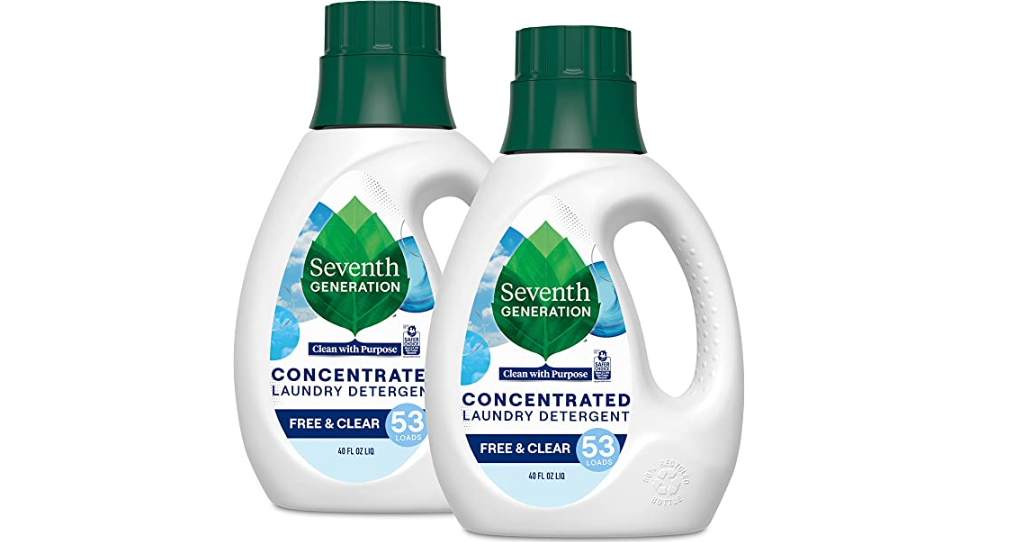 Amazon – Pack of 2 Seventh Generation Free & Clear Laundry Detergent just .45!