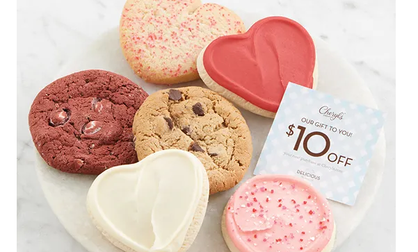 Cheryl’s Valentine Cookie Sampler +  Reward Card just .99 Shipped!