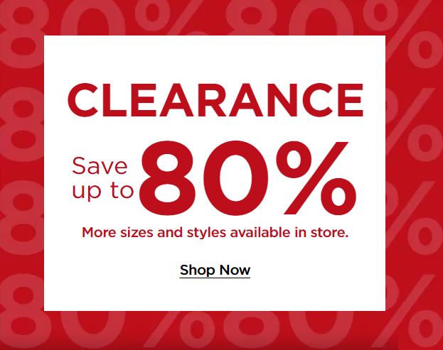 Shop the Kohls.com Clearance and Save Up to 80% off!