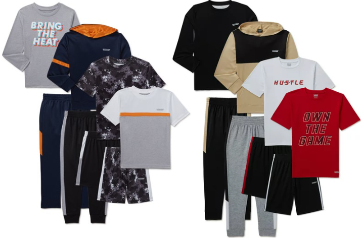 Walmart – Boys Shirts, Shorts & Jogger 8-Piece Outfit Set just .97!