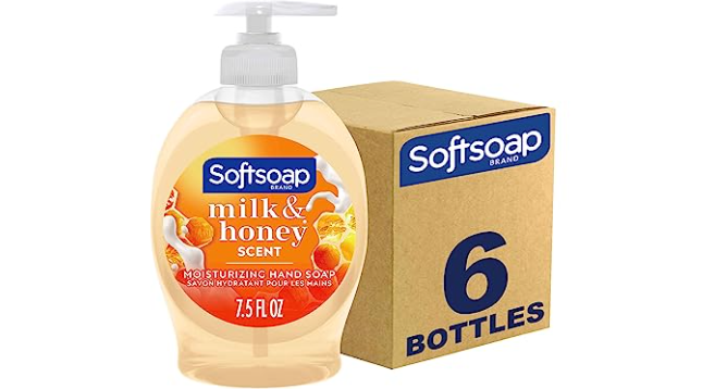 Amazon – Pack of 6 Softsoap Milk & Honey Hand Soap just .07!