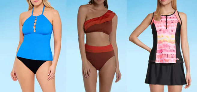 JCPenney – Women’s Swimwear on Clearance starting at just .99!