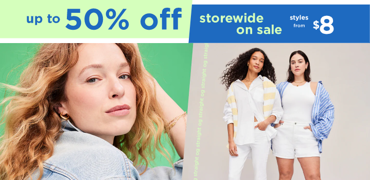 Old Navy – t up to 50% off!