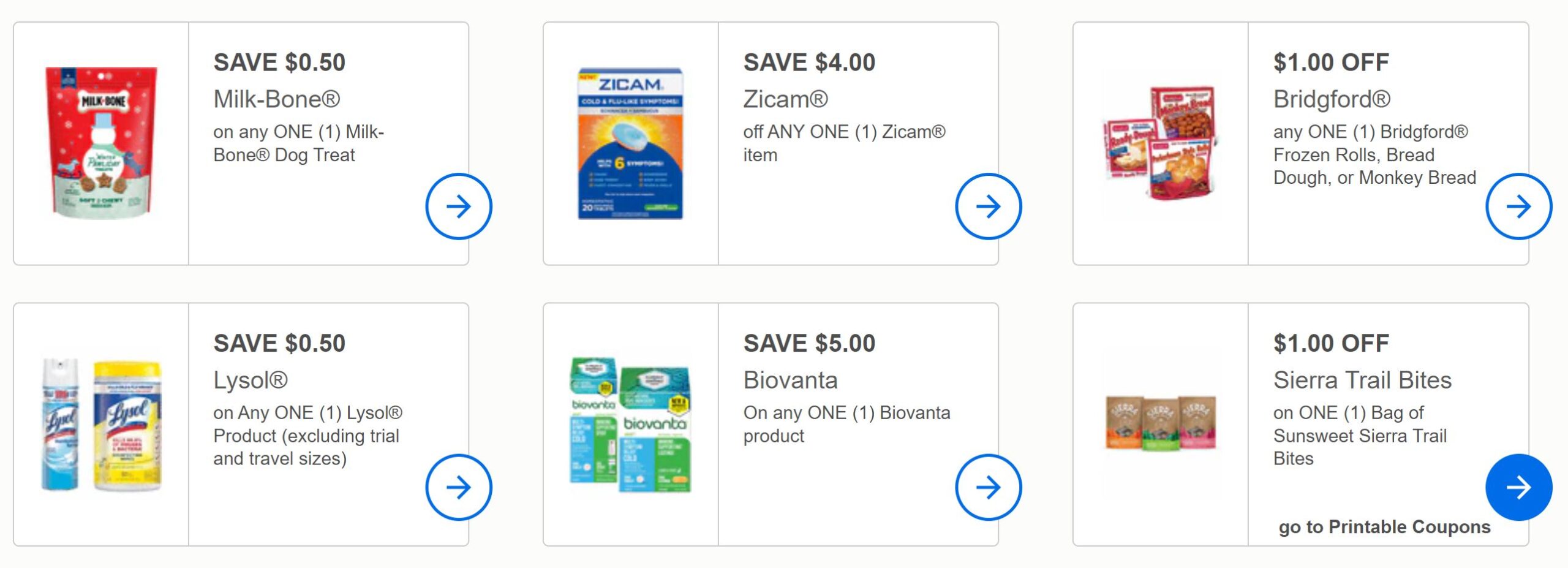 0 in New Printable Coupons